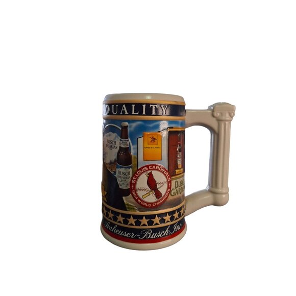 Vtg Budweiser Limited Edition Stein August A. Busch Jr. Anheuser-Busch Inc. COA - Picture 4 of 11